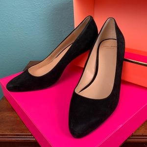 Cole Haan Black Suede Leather Heels Size 8. NEW.